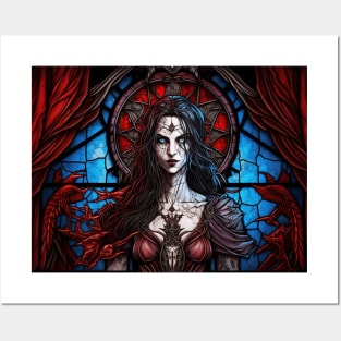 Stained Glass Queen Posters and Art